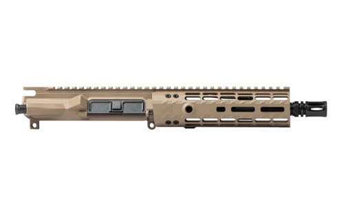M4E1 Enhanced 8" 5.56 Pistol Length Complete Upper Receiver - Magpul FDE Cerakote