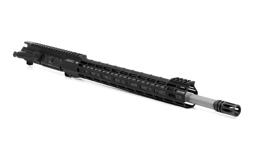 M4E1 Threaded 18" .223 Wylde Fluted Complete Upper Receiver w/ ATLAS S-ONE Handguard - Anodized Black