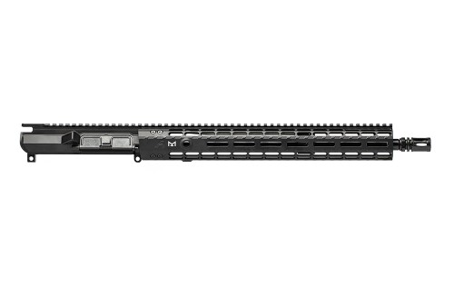 M4E1 Enhanced 16" 5.56 Mid-Length No Forward Assist Complete Upper Receiver w/ 15" M-LOK Handguard - Anodized Black