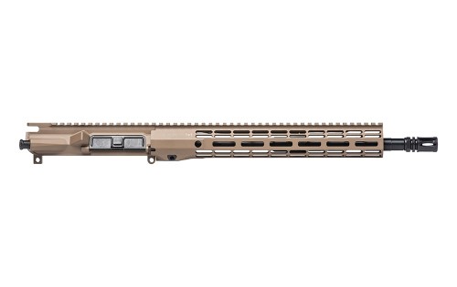 M4E1 Threaded 14.5" 5.56 Carbine Length Complete Upper Receiver w/ ATLAS R-ONE Handguard - Magpul FDE Cerakote