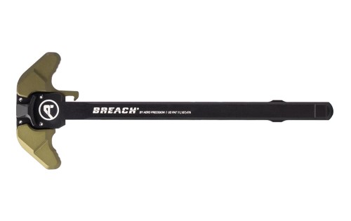 AR15 BREACH® Ambi Charging Handle w/ Small Lever - Black/OD Green