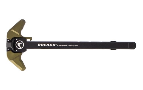 AR15 BREACH® Ambi Charging Handle w/ Large Lever - Black/OD Green