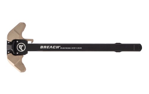 AR15 BREACH® Ambi Charging Handle w/ Small Lever - Black/Tan