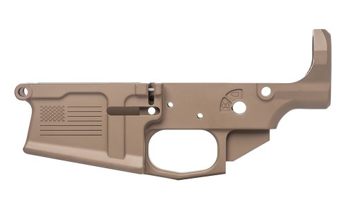 M5 (.308) Stripped Lower Receiver, Special Edition: Freedom - FDE Cerakote