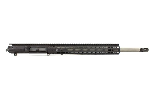 M5E1 Enhanced 20" 6.5 Creedmoor Stainless Steel Complete Upper Receiver - 15" M-LOK, Anodized Black