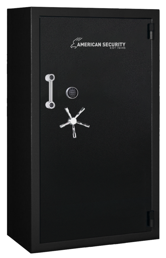 12-14-24-26-38+2 Gun Safe, 120 Minute Fire, Black Textured Finish with Black Nickel Hardware, Combination Dial, 1647lb