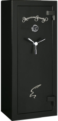 8-8-16 Gun Safe 30 Minute Fire, Black Textured with Black Nickel Hardware, Combination Dial, 388lb