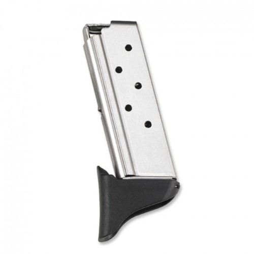 PICO EXTENDED GRIP MAGAZINE - STAINLESS STEEL, .380 ACP, 6 ROUND