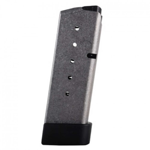 KAHR FACTORY MAGAZINE W/GRIP EXTENSION - .45 ACP, 6 ROUNDS, STAINLESS STEEL