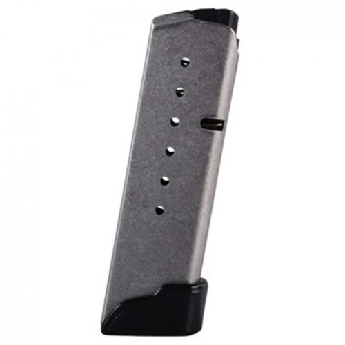 KAHR FACTORY MAGAZINE W/GRIP EXTENSION - 40 S&W, 7 ROUNDS, STAINLESS STEEL