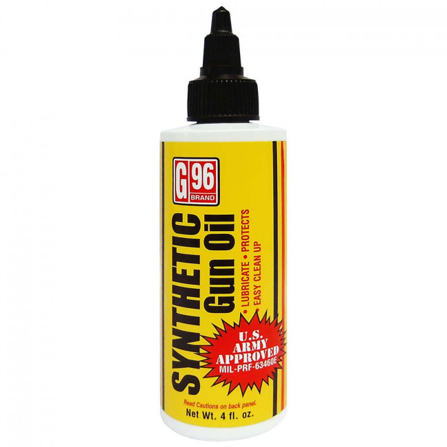G96 SYNTHETIC CLP GUN OIL - U.S. ARMY APPROVED - 4 FL. OZ. BOTTLE