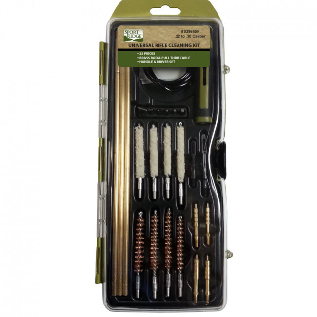 UNIVERSAL RIFLE CLEANING KIT - 25 PIECE