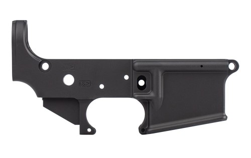 AR15 Stripped Lower Receiver, No Small Logo - Anodized Black