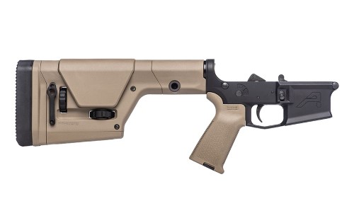 M4E1 Complete Lower Receiver w/ MOE® Grip & PRS® Gen3 Rifle Stock - Black/FDE
