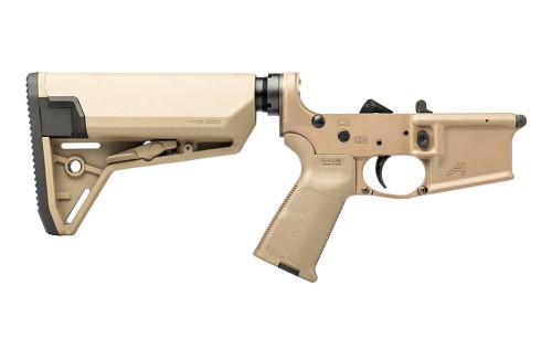 AR15 Complete Lower Receiver w/ MOE Grip & SL-S Carbine Stock - FDE/FDE