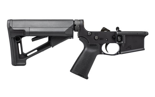 AR15 Complete Lower Receiver w/ Magpul MOE & STR - Anodized Black