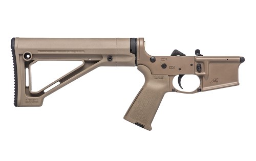 AR15 Complete Lower Receiver w/ MOE® Grip & Fixed Carbine Stock - FDE/FDE