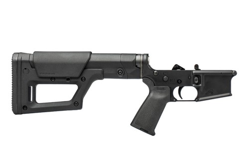 AR15 Complete Lower Receiver w/ Magpul MOE Grip & PRS Lite Stock - Black/Black