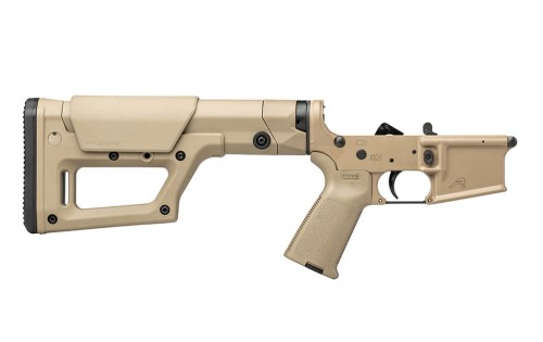 AR15 Complete Lower Receiver w/ Magpul MOE Grip & PRS Lite Stock - FDE/FDE