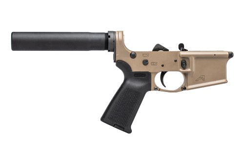 AR15 Pistol Complete Lower Receiver w/ Magpul™ MOE Grip - FDE Cerakote