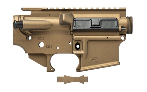 AR15 Threaded Assembled Receiver Set w/ Trigger Guard - Burnt Bronze Cerakote